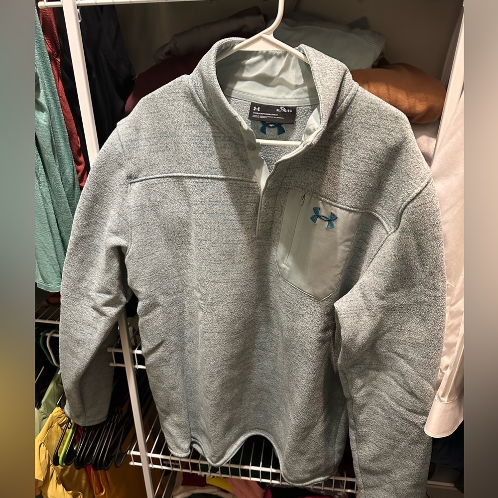 Men’s Under Armour Mint Green Snap sweater